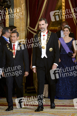 Gala Dinner zu Ehren des peruanischen Präsidenten Humala in Madrid