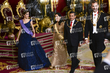 Gala Dinner zu Ehren des peruanischen Präsidenten Humala in Madrid