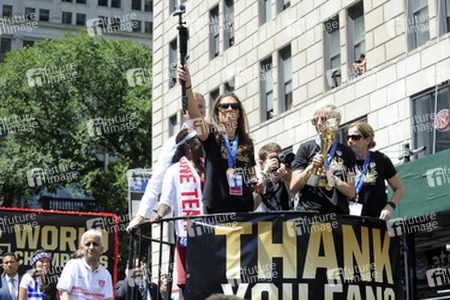 Siegesparade der Frauen-Fußballnationalmannschaft der USA in New York