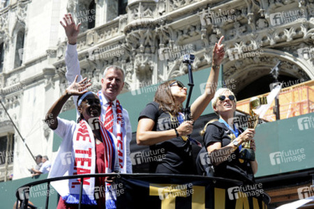 Siegesparade der Frauen-Fußballnationalmannschaft der USA in New York