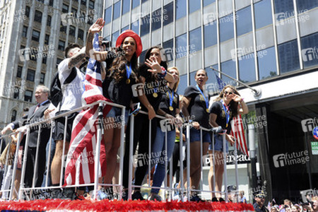 Siegesparade der Frauen-Fußballnationalmannschaft der USA in New York