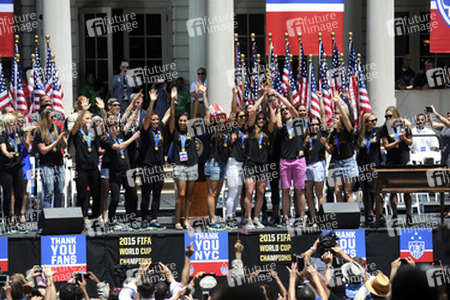 Siegesparade der Frauen-Fußballnationalmannschaft der USA in New York