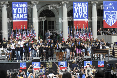 Siegesparade der Frauen-Fußballnationalmannschaft der USA in New York