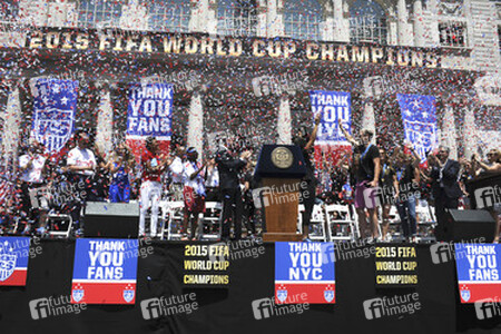 Siegesparade der Frauen-Fußballnationalmannschaft der USA in New York