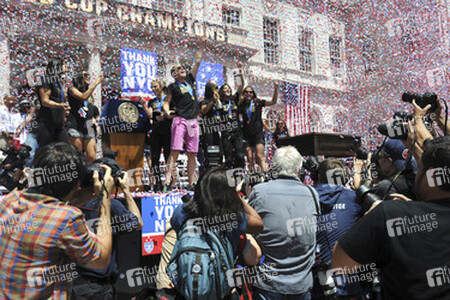 Siegesparade der Frauen-Fußballnationalmannschaft der USA in New York