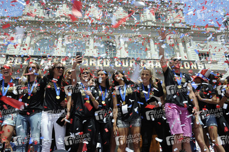 Siegesparade der Frauen-Fußballnationalmannschaft der USA in New York