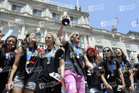 Siegesparade der Frauen-Fußballnationalmannschaft der USA in New York