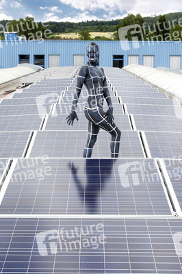 WORKING ART: Photovoltaik Installateur / Solar PV Installer Bodypainting