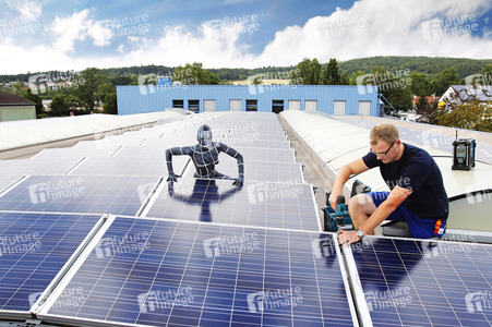 WORKING ART: Photovoltaik Installateur / Solar PV Installer Bodypainting