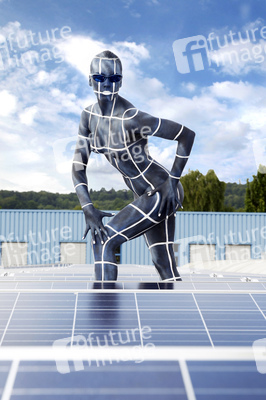 WORKING ART: Photovoltaik Installateur / Solar PV Installer Bodypainting