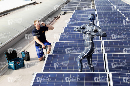 WORKING ART: Photovoltaik Installateur / Solar PV Installer Bodypainting