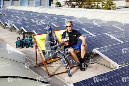 WORKING ART: Photovoltaik Installateur / Solar PV Installer Bodypainting