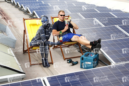 WORKING ART: Photovoltaik Installateur / Solar PV Installer Bodypainting