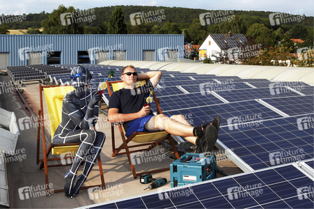 WORKING ART: Photovoltaik Installateur / Solar PV Installer Bodypainting
