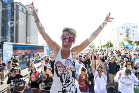Techno-Demo 'Zug der Liebe' in Berlin