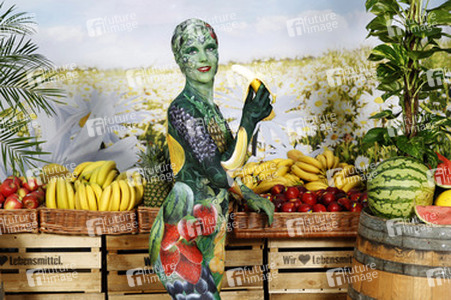 WORKING ART: Obsthändler/ Fruiterer Bodypainting