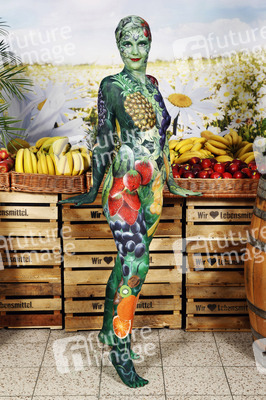 WORKING ART: Obsthändler/ Fruiterer Bodypainting