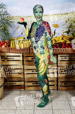 WORKING ART: Obsthändler/ Fruiterer Bodypainting