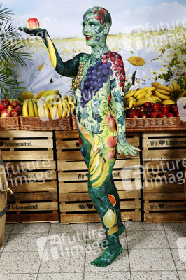 WORKING ART: Obsthändler/ Fruiterer Bodypainting