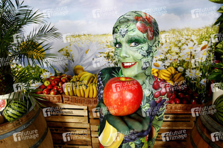WORKING ART: Obsthändler/ Fruiterer Bodypainting