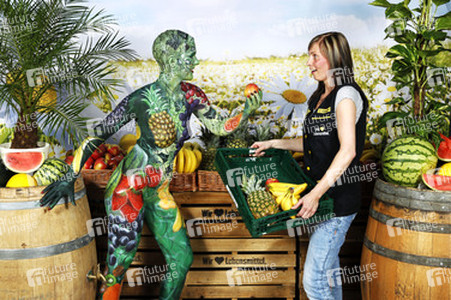 WORKING ART: Obsthändler/ Fruiterer Bodypainting