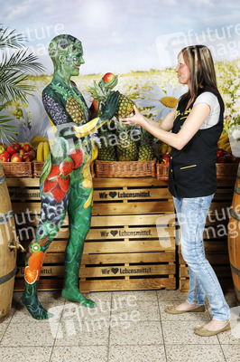 WORKING ART: Obsthändler/ Fruiterer Bodypainting