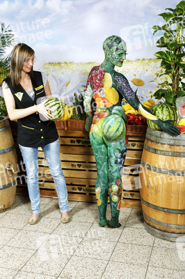 WORKING ART: Obsthändler/ Fruiterer Bodypainting