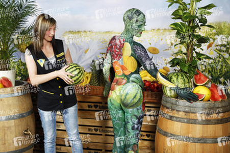 WORKING ART: Obsthändler/ Fruiterer Bodypainting