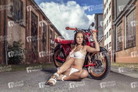 Modelshooting mit Simson Moped