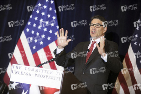 Vorwahlkampfveranstaltung von Rick Perry in New York