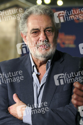 Maßnehmen von Placido Domingo im Wachsmuseum von Madrid
