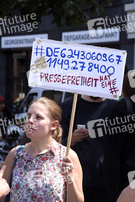 Solidaritätsdemo für Netzpolitik.org in Berlin