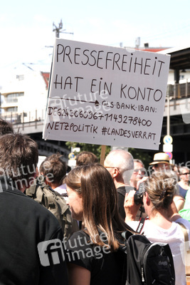 Solidaritätsdemo für Netzpolitik.org in Berlin