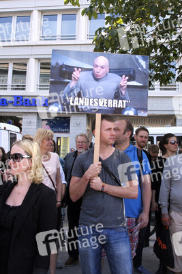 Solidaritätsdemo für Netzpolitik.org in Berlin