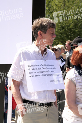 Solidaritätsdemo für Netzpolitik.org in Berlin