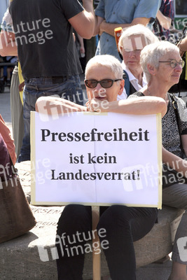 Solidaritätsdemo für Netzpolitik.org in Berlin