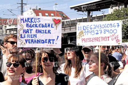 Solidaritätsdemo für Netzpolitik.org in Berlin