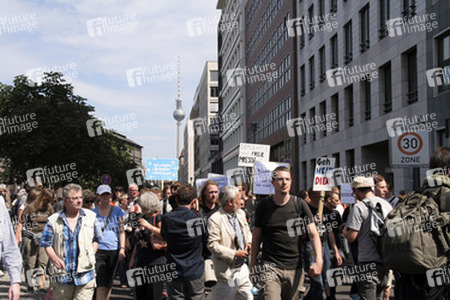 Solidaritätsdemo für Netzpolitik.org in Berlin