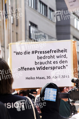 Solidaritätsdemo für Netzpolitik.org in Berlin