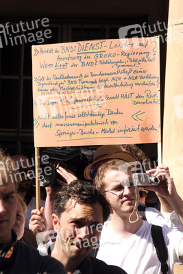 Solidaritätsdemo für Netzpolitik.org in Berlin