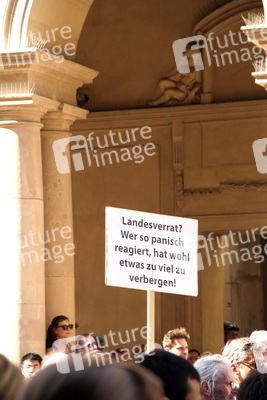 Solidaritätsdemo für Netzpolitik.org in Berlin