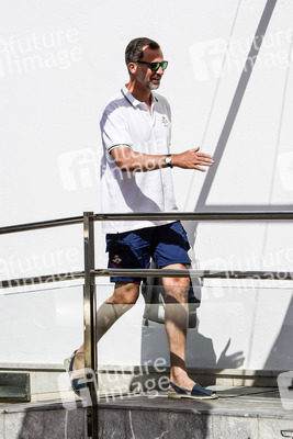 Felipe VI. von Spanien besucht die Aifos Crew in Palma de Mallorca