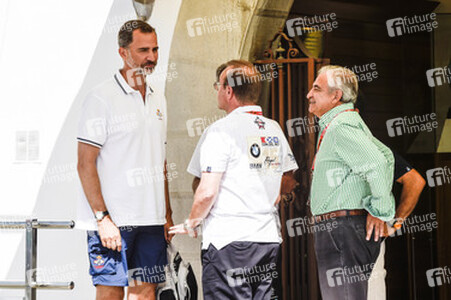 Felipe VI. von Spanien besucht die Aifos Crew in Palma de Mallorca