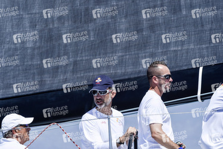 König Felipe VI. beim Segeln in Palma de Mallorca