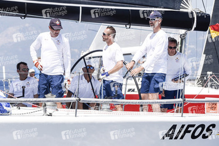 König Felipe VI. beim Segeln in Palma de Mallorca