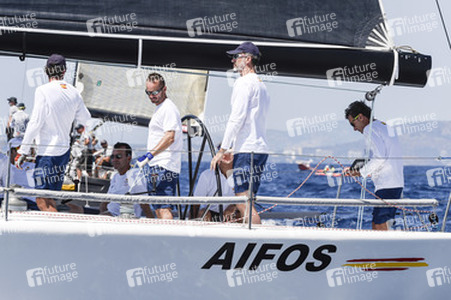 König Felipe VI. beim Segeln in Palma de Mallorca