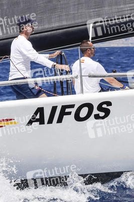 König Felipe VI. beim Segeln in Palma de Mallorca
