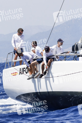 König Felipe VI. beim Segeln in Palma de Mallorca