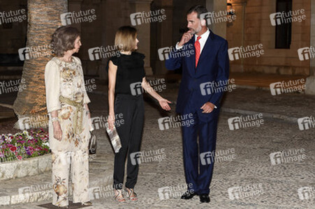 Die spanische Royals geben einen Empfang im Palacio Real de La Almudaina in Palma de Mallorca