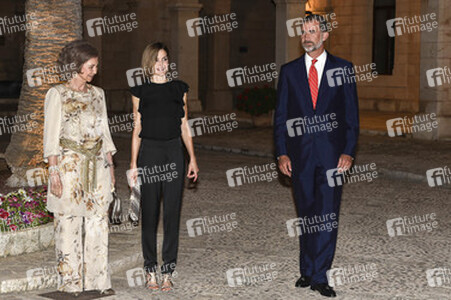 Die spanische Royals geben einen Empfang im Palacio Real de La Almudaina in Palma de Mallorca